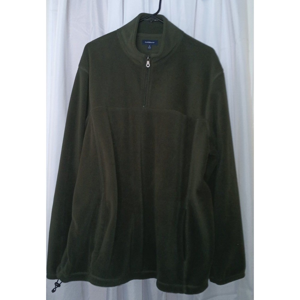 Men's Croft & Barrow Dark Green Fleece Pullover XL